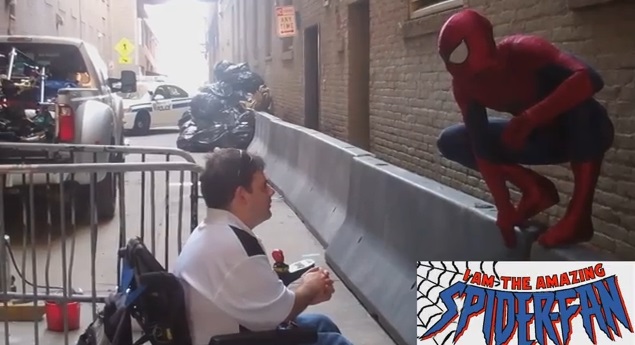 El mayor fan de Spiderman conoce a su ídolo 