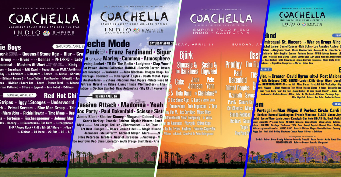 VOTA: ¿Cuál Ha Sido El Mejor Cartel En La Historia De Coachella?