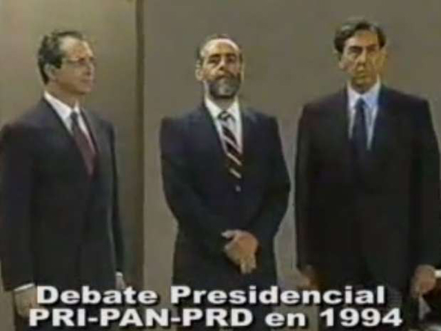El gran debate de 1994: Cárdenas, Cevallos y Zedillo - Sopitas.com