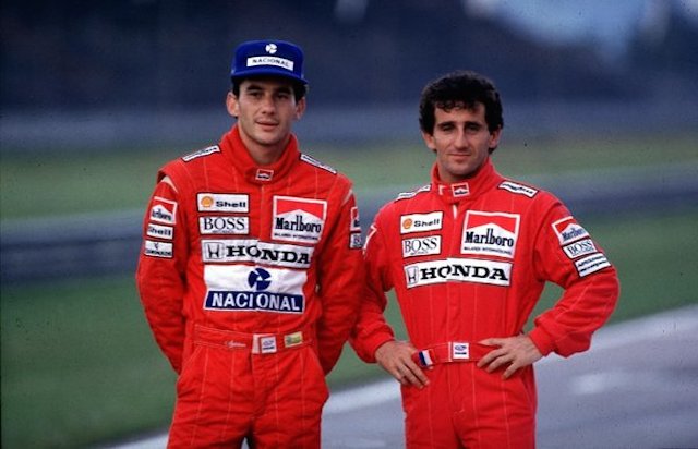 Alain Prost y Ayrton Senna