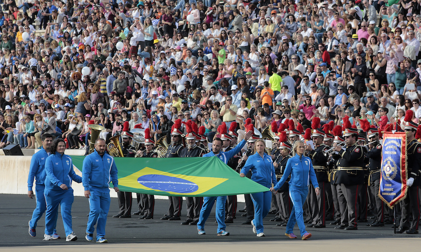 Olympic Torch Hand Over Ceremony In Greece