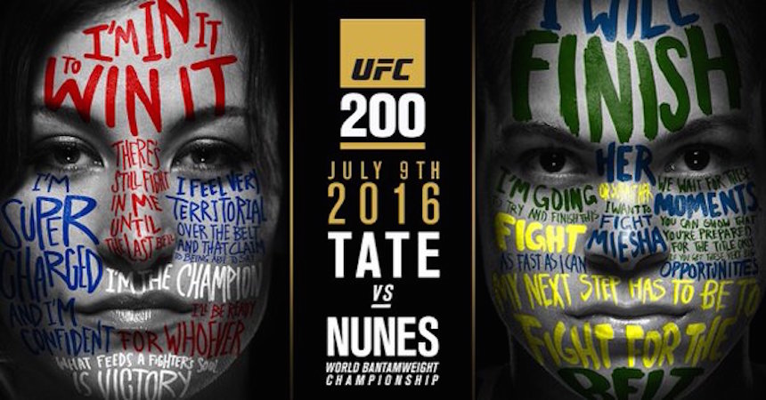 miesha tate amanda nunes ufc 200