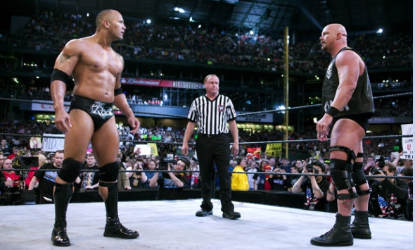 the rock vs stone cold