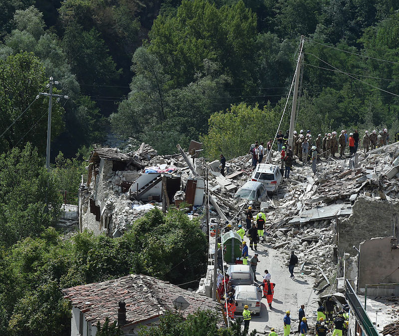 así quedaron las zonas afectadas de Italia tras el terremoto de 6.2 grados