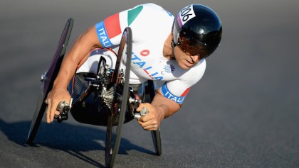 Alex Zanardi en el ciclismo de ruta.