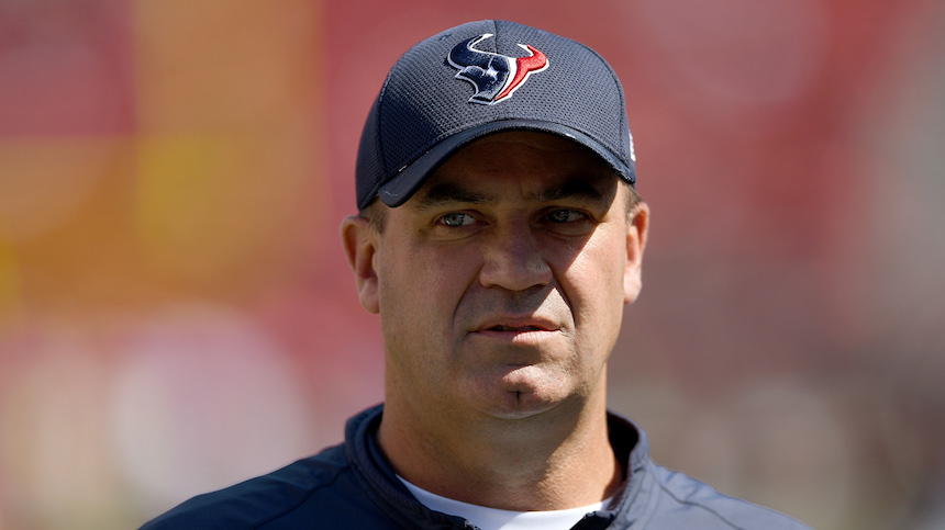 Bill O' Brien antes de un juego de los Texans 