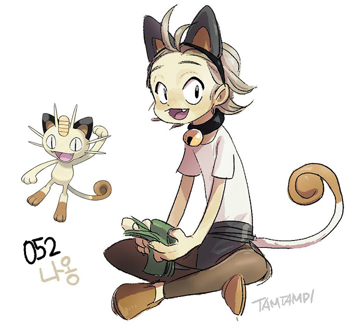 Dibujo - Humano Meowth