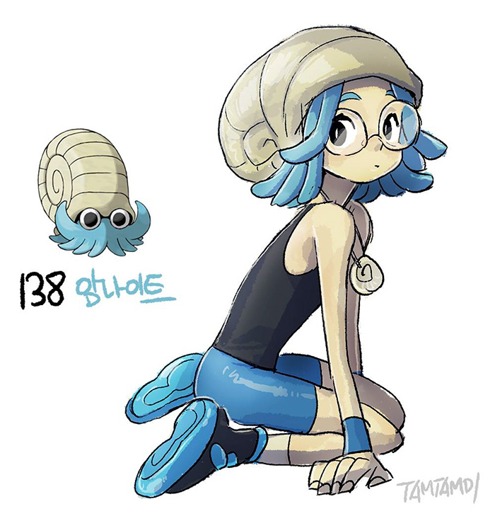 Dibujo - Humano Omanyte