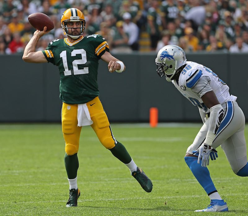 Detroit Lions versus Green Bay Packers