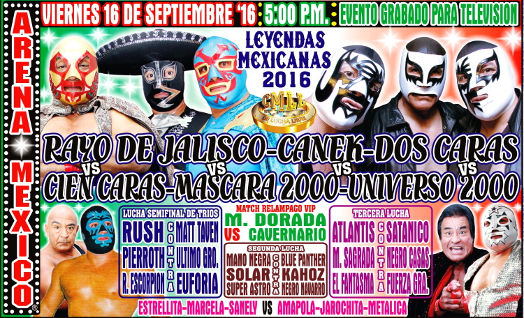 Lucha libre en la Arena México