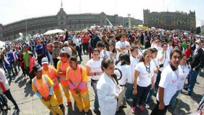 Se realizó un megasimulacro para recordar las medidas de prevención en caso de siniestro