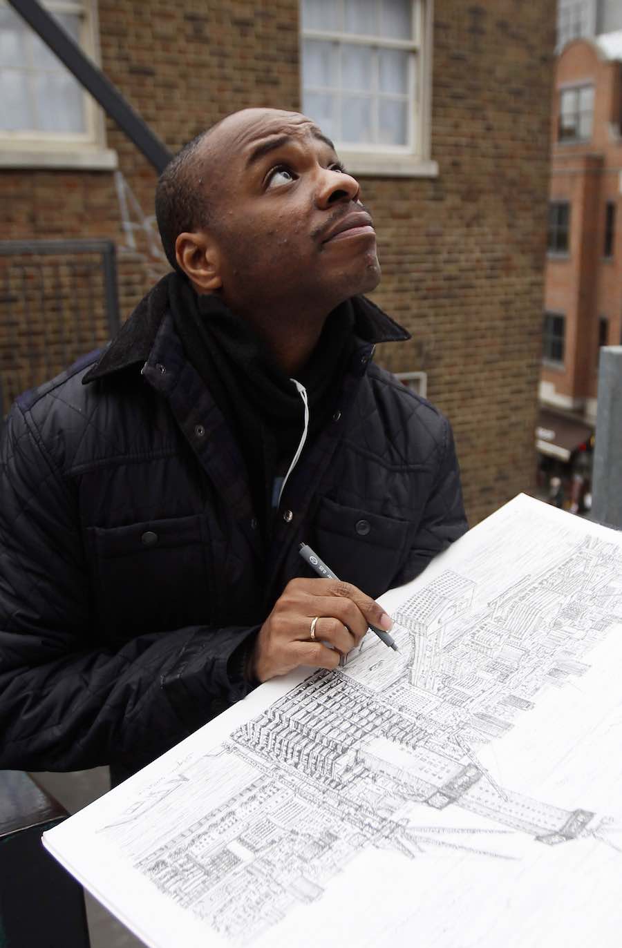 Stephen Wiltshire dibujando