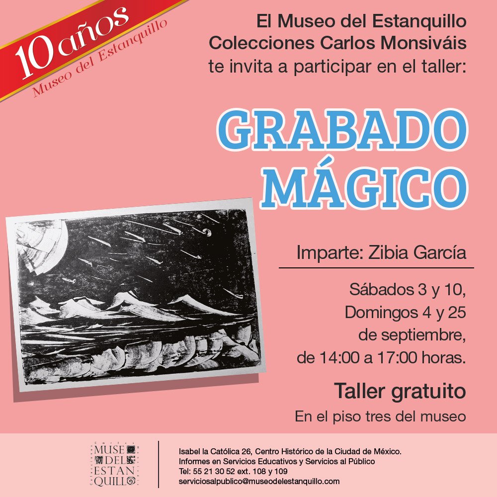 Taller de grabado en el Museo del Estanquillo