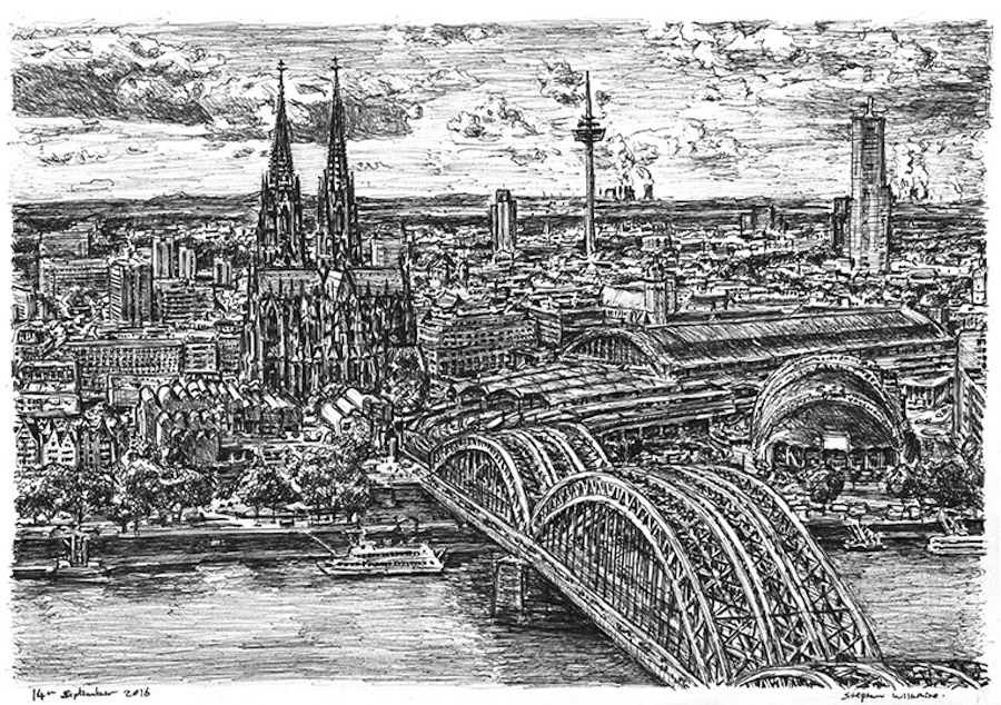 Dibujo de Alemania por Stephen Wiltshire