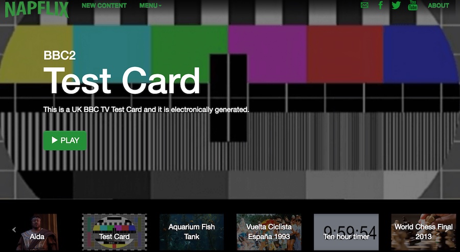 Napflix - Test Card