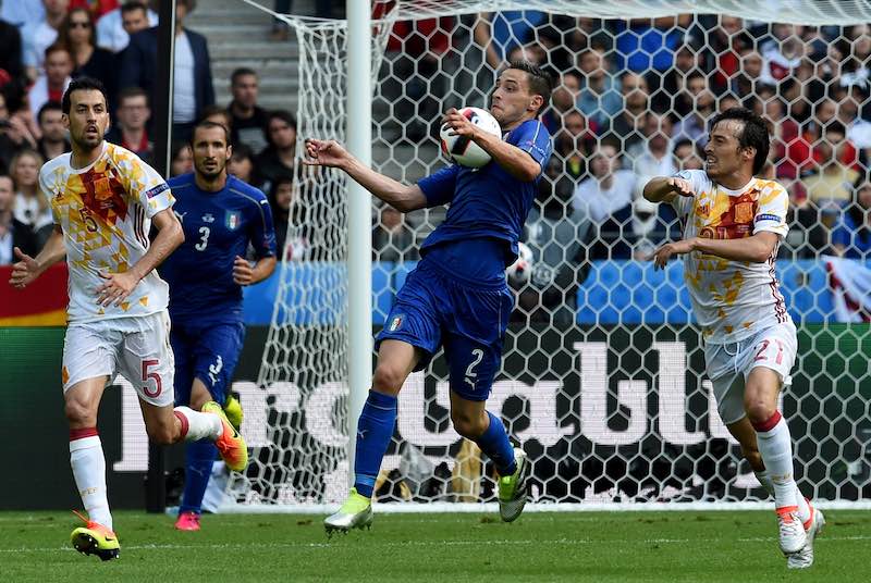 Italia contra España en la Eurocopa