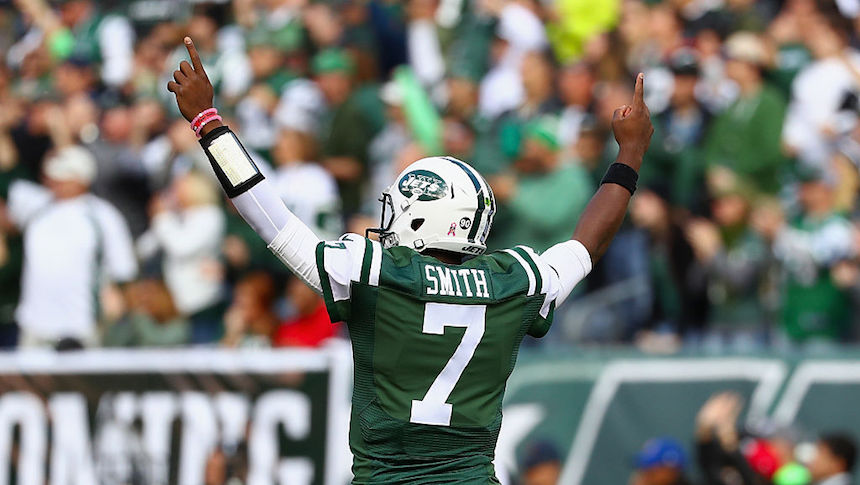 Geno Smith lanzó un pase de anotación en la victoria contra los Ravens 