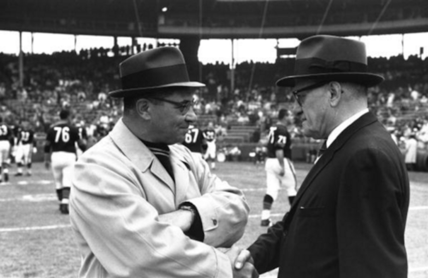 George Halas y Vince Lombardi