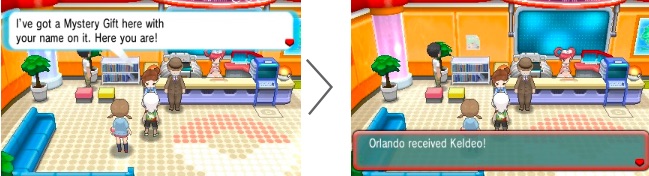 Keldeo Pokémon Center