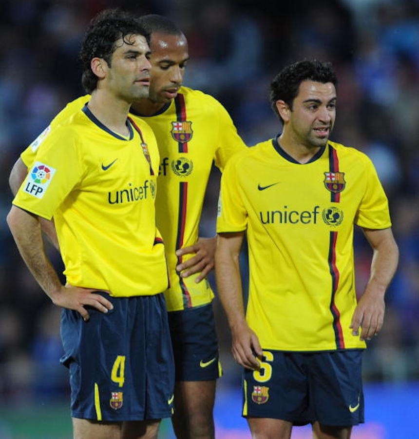 Rafael Márquez con el Barcelona