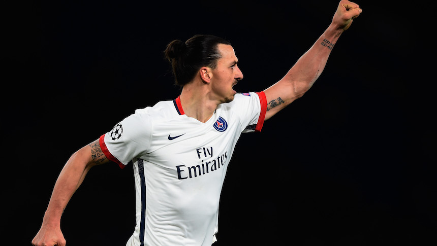 Zlatan Ibrahimovic brilló con el PSG 