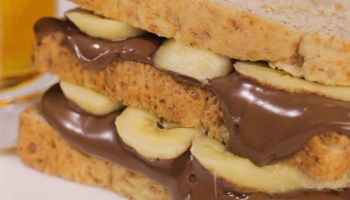 Delicioso sándwich de Nutella