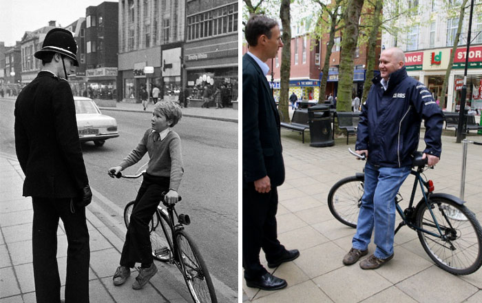 Este fotografo recreó una serie de fotos después de 40 años