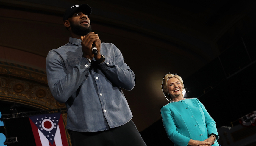 Lebron James no apoyó a Donald Trump 