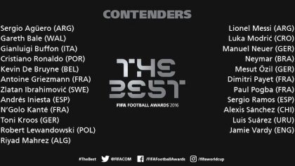 Son 23 los nominados para el premio The best