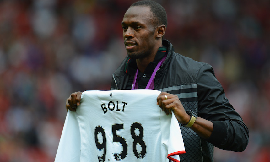 Usain Bolt sueña jugar con el Manchester United 