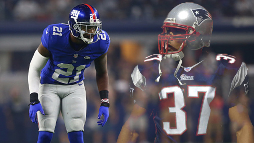 Landon Collins y Rodney Harrison