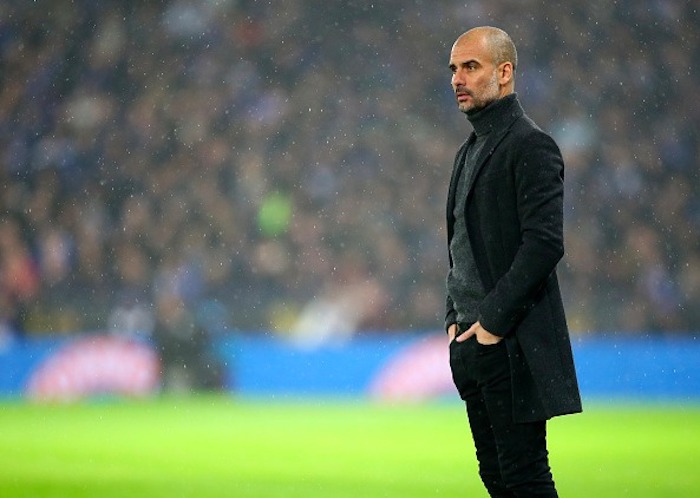 Pep Guardiola triste