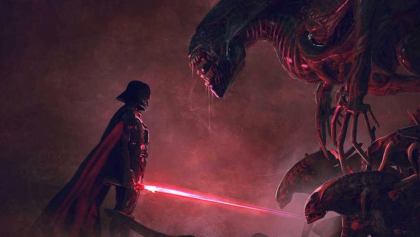 Darth Vader vs la reina Alien