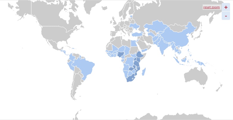 Países- USAID- PP de población y salud reproductiva