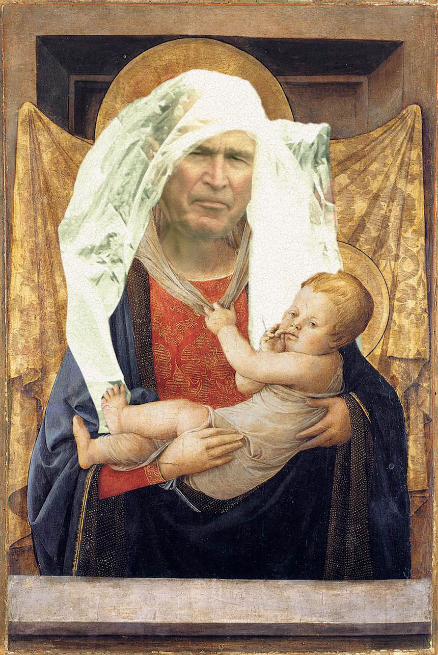 Photoshop de Bush - Virgen María