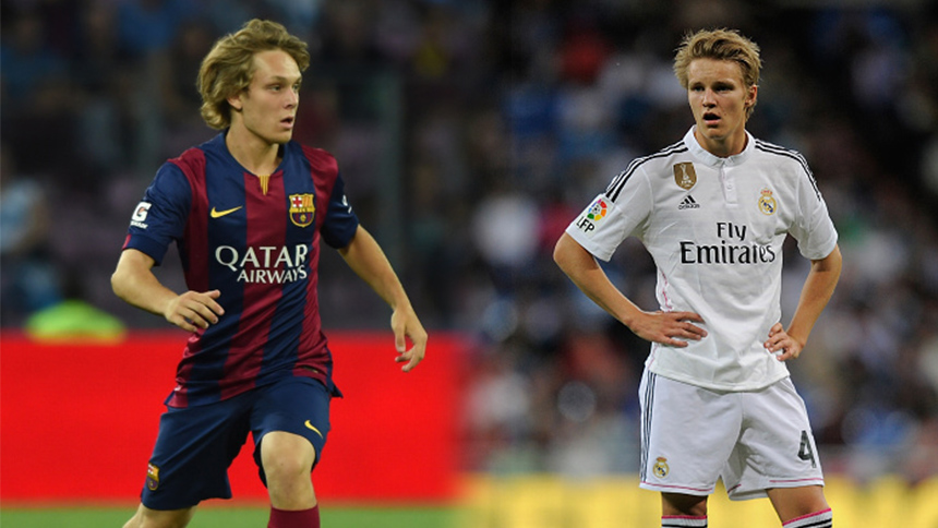 Alen Halilovic y Martin Odergaard