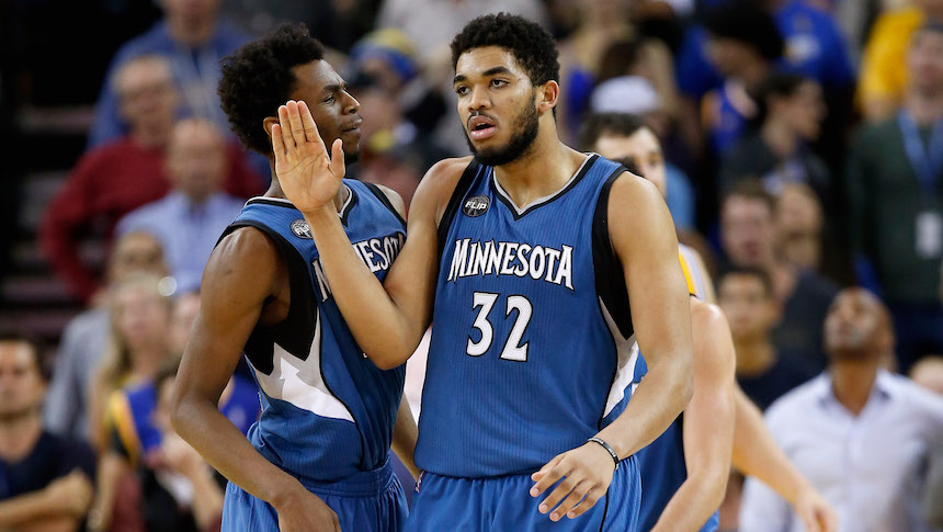 Karl-Anthony Towns, de los Minnesota Timberwolves