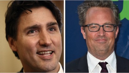 Matthew Perry y Justin Trudeau