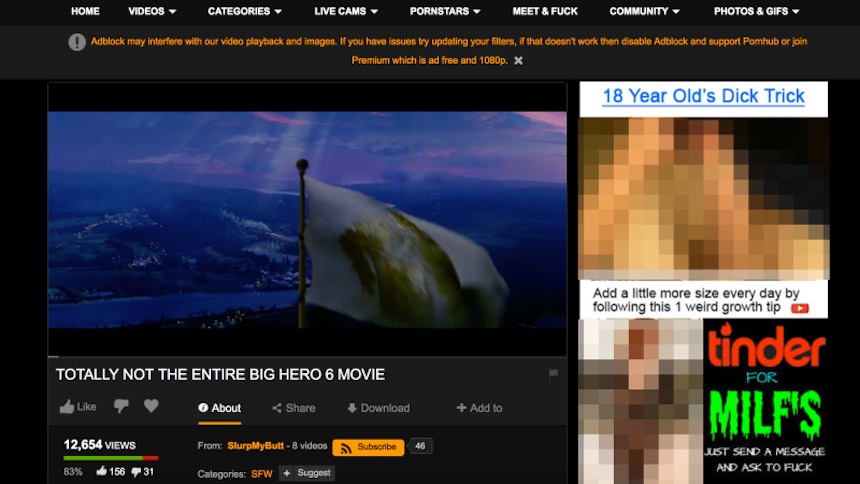 Big Hero 6 en Pornhub