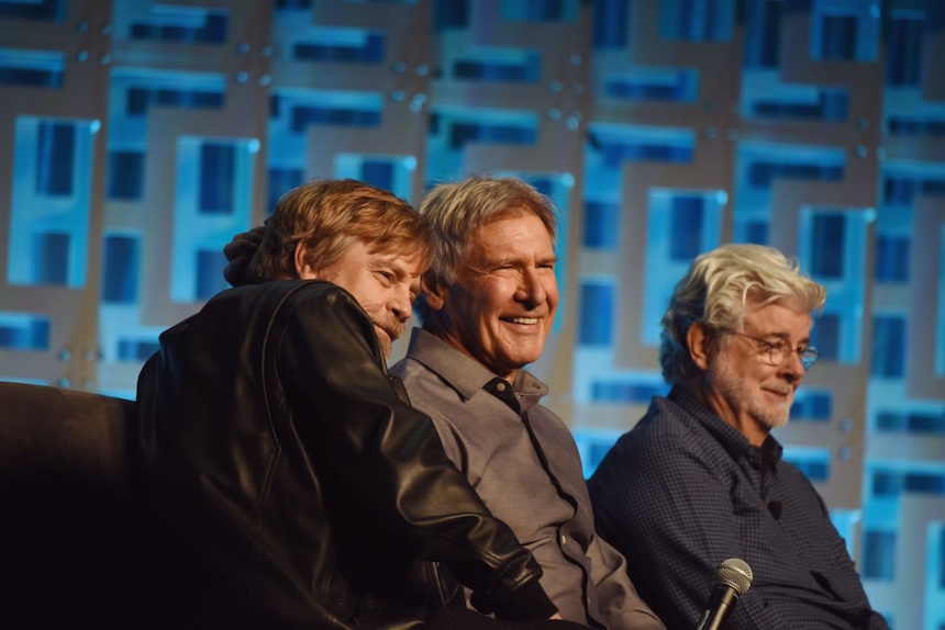 Hamill y Ford - Star Wars Celebration