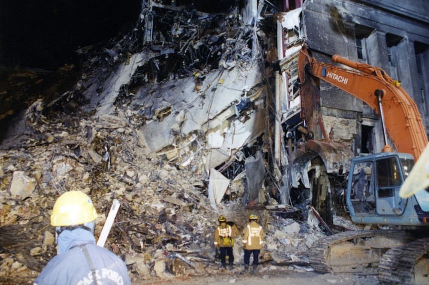 Oficinas de El Pentágono destruidas