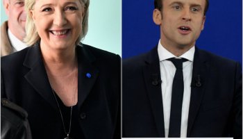 Marine Le Pen y Emmanuel Macron, candidatos a la presidencia de Francia