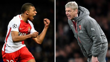 Kylian Mbappé y Arsene Wenger