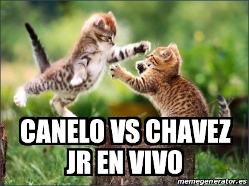 Meme Canelo vs Chávez Jr.