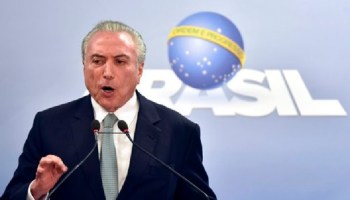 El presidente de Brasil, Michel Temer