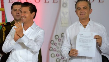 Miguel Ángel Mancera y Enrique Peña Nieto