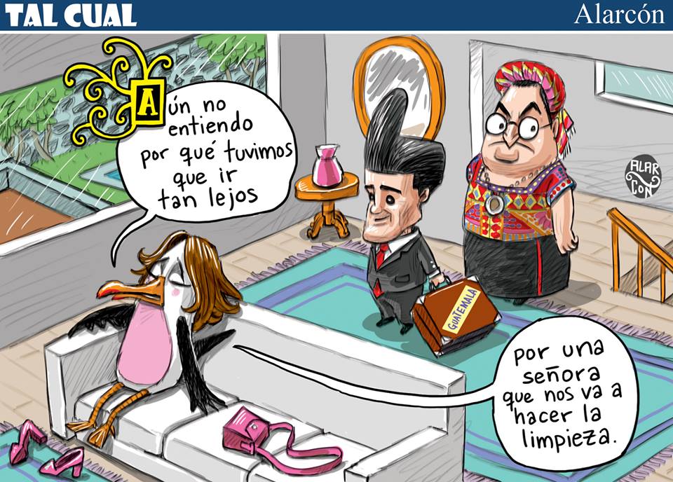 Cartón hecho por Juan Alarcón