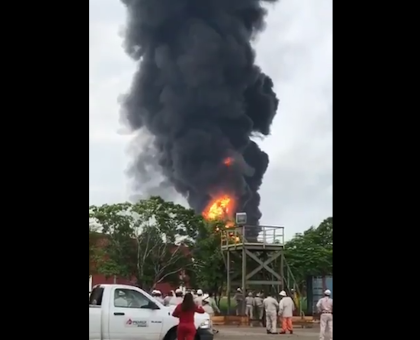 Incendio en Salina Cruz, Oaxaca