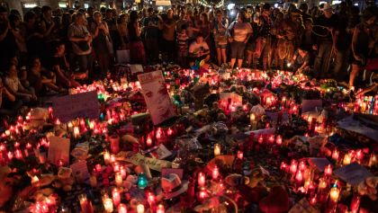 Fotografía de Barcelona luego del atentado