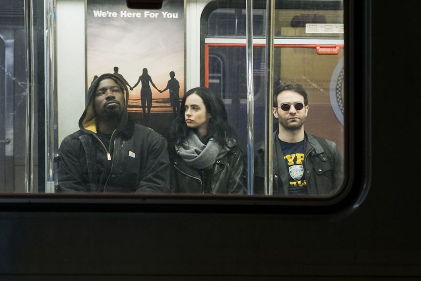 The Defenders - Escena de metro